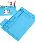 Heat Resistant Silicone Soldering Mat With Anti Static Magnetic Repair Station for Cell Phones Laptops and Watches