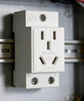 No Sweat Setup Din Rail Power Socket Featuring Copper Terminals And Flame Resistant Abs Casing For Steady Juice Flow In Home Shops Or Busy Worksite Renovations Daily installed on C45 rail.