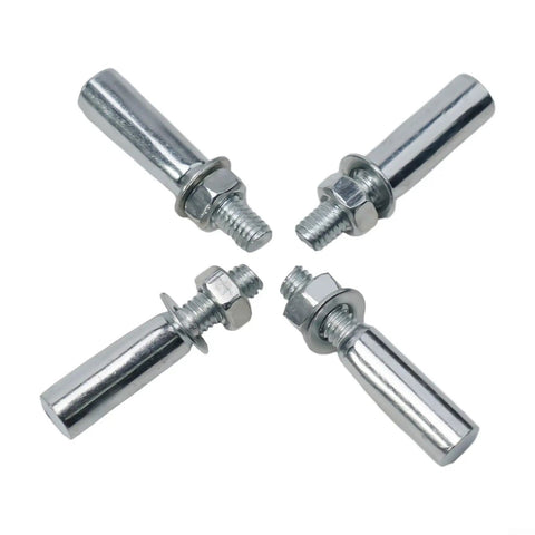 Heavy Duty Cotter Pin Set Four Pieces Three Eighths Inch Nine Point Five Millimeter With Crank Bolts Nuts And Washers
