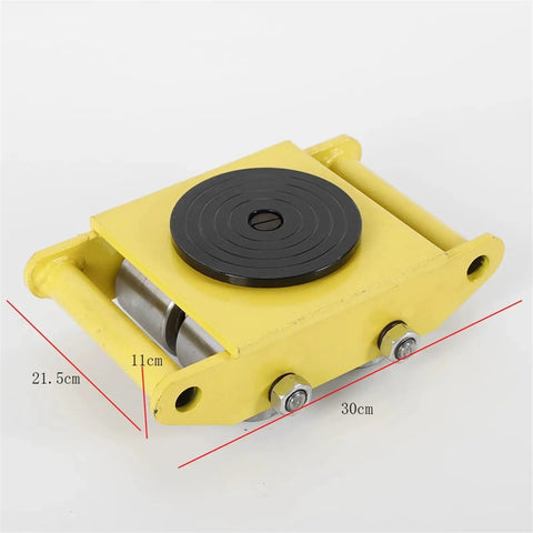 Heavy Duty Machinery Mover Skate 6 Ton Industrial Dolly With Steel Wheels For Serious Heavy Lifting Built Tough to roll heavy items.
