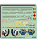 C-130 Hercules 1/144 Scale 30th Anniversary Belgian Aircraft Decal Set For Model Kits With Authentic Markings Weathering Ready