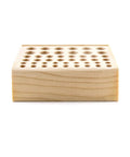 Wooden Leather Craft Tool Holder Rack With 46 Holes Keeps Stamping Punches And Brushes Organized For Pros And Hobbyists Premium Wood Finish