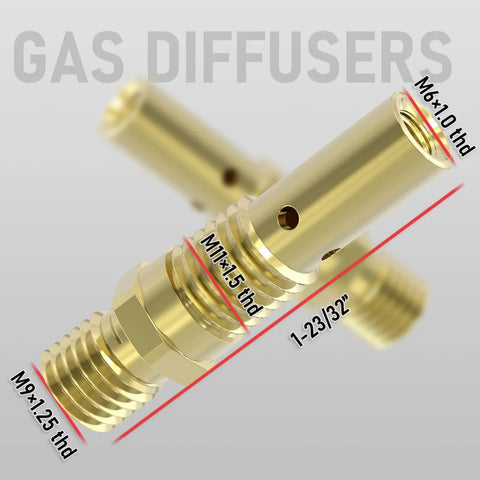 MIG Welding Gun Kit With.030 Tip Nozzle Diffuser For Lincoln Magnum 100L And Tweco Mini No 1 Torches, Direct Fit For Flux 135 Pro And MIG 140 165 185 205 Series, Gear Up Your Welding Game At Home Or Shop