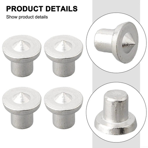 Pro Grade 4 Piece Dowel Center Point Set For Woodworking With 6mm 8mm 10mm 12mm Steel Tenon Marker Pins detailed view