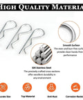 Durable 38 Piece Cotter Pin Assortment Kit With R Clips And Retaining Pins In Five Sizes For Hitch Pin Locks Heavy Duty Steel Construction