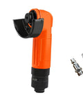 Workhorse Heavy Duty Handheld Angle Grinder Perfect For Wood Metal Cutting Rust Stripping And Quick Trim Work In Tight Corners With No Sweat Handling, close-up of orange handle.
