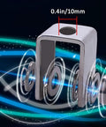 Heavy Duty V Groove Caster Wheel, Rigid 304 Stainless Steel Pulley Sheave, 0.4in size for industrial carts and gate frames.