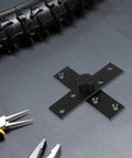 Stainless Steel Full Rotation Invisible Pivot Hinge For Wooden Doors And Bookcases Matte Black Tough As Nails Heavy Duty