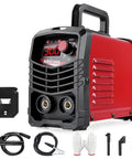 120A 110V MIG and Arc Welding Machine Semi Automatic DC Welder For Home Shop Use with accessories like gloves and cables