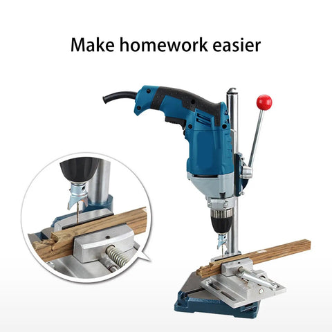 Solid 2.75 Inch Heavy Duty Drill Press Vise crafted from durable aluminum alloy with hardened steel jaws in use for woodworking.