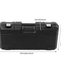 2300W Heavy Duty Electric Pipe Threader Machine With Six Durable Dies And Carrying Case, black carrying case dimensions shown.