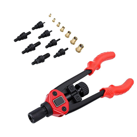 Rivet Nut Tool Kit With Interchangeable Mandrels And Storage Box For Furniture Auto Marine And Industrial Projects Pro Grade And DIY Friendly
