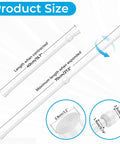 Diagram of Four Pack Window Security Bars Adjustable From 15.7 To 27.5 Inches For Sliding Glass Doors Lock Bars With Rubber Tips