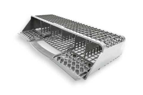 Dishwasher Silverware Basket Assembly 8562081 Replacement OEM Part, shown in durable stainless steel with utensil slots, easy to install.