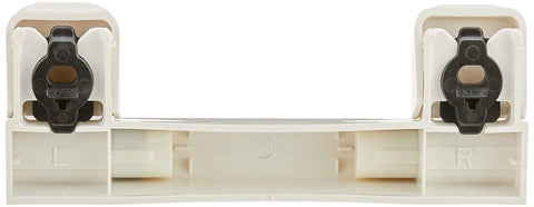 Metal White Hinge Kit For Cabinets And Doors, Durable Replacement Hardware shown from top view with dual mounting brackets.