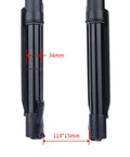 Beefed-Up Downhill Mountain Bike Front Fork With Air Suspension, Thru-Axle Boost 110x15, 34mm Stanchions close-up view.