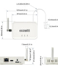 GW3000 Weather Station Gateway With Wi Fi And Ethernet, Built In 3 In 1 Temperature Humidity And Barometric Sensors, side view