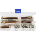 Zinc Plated Socket Cap Screws Kit For Furniture Assembly 50 Piece Crib Cot Bed Bolt Set With Drive Socket in open box