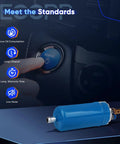 Inline Fuel Pump Replacement for Porsche 911 924 944 with features like low oil consumption, long lifespan, warranty, and low noise.