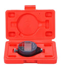 Digital Shore Hardness Durometer With Crisp LCD Measures Rubber Elastomers Plastics And Composite Rigidity Across A C D Scales in red case.
