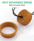 Top Tier White Desk Grommet 2 Pack No Fuss Cable Hole Cover For Office Setup 2 Inch Cord Organizer, brown rubber design.