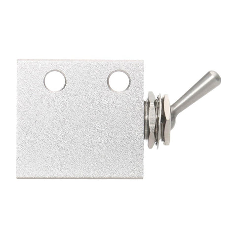 Side view of Hand Operated Pneumatic Knob Switch Valve Three Port Two Position Normally Closed With One Eighth Inch Thread, compact size