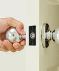 Door Ball Catch Set Built From Stainless Steel And Copper With Four Adjustable Units Hidden Positioning Mechanism