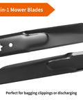 Beefy Heavy Duty 42 Inch Mower Blades Two Pack Fits Cub Cadet Troy Bilt 42 Inch Decks And Craftsman LT1500 close-up