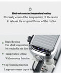 No Sweat Semi Automatic Espresso Machine 15 Bar Pump Coffee Maker Built Tough With Quick Heat Stainless Steel Body And Reliable Milk Froth For Bold Daily Brews Silver electronic constant temperature heating features and controls.