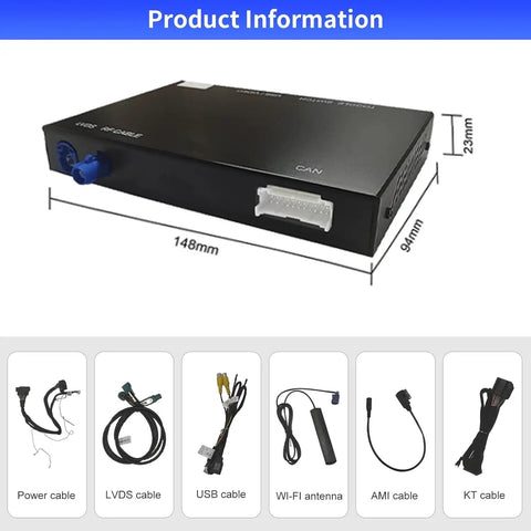Wireless CarPlay And Android Auto Retrofit Kit For Audi A6 S6 (2010-2011) And Audi Q7 (2010-2015) with Factory MMI 3G System