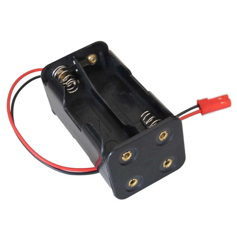 On Off Power Switch And 4 Cell AA Battery Holder Pack With JST Plug For RC Cars And Trucks, Compatible With Traxxas Redcat HSP WLtoys Himoto