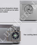 Top Tier Electric Coffee And Nut Roaster Machine With Smart Thermo Control cooling fan and heat dissipation design.