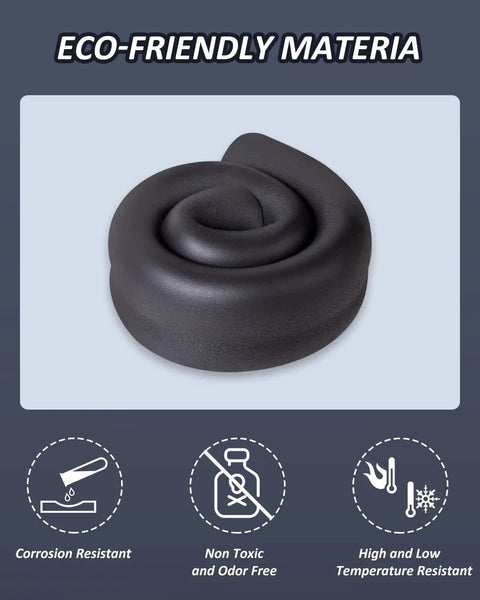 Insulation Foam Tube for Pipes and Gear One Inch Inner Diameter and One Thirteen Thirty Second Inch Outer Diameter Six Feet Long Budget Friendly Gig Ready Lightweight and Flexible Foam Tubing for AC Units and Guitar Stands Flame Retardant Easy Fit shown coiled with eco-friendly features