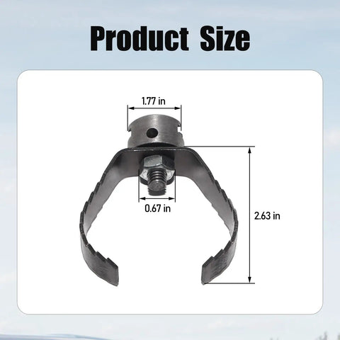 Heavy Duty Three Inch T 150 1 Sharktooth Root Cutter Replacement Direct Swap For Seven Eighths Sectional Cables, size view.
