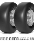 Front Flat Free Lawn Mower Tire And Wheel Replacement For Zero Turn Mowers 13x6.50-6 500 Lb Load 2 Pack with bearings