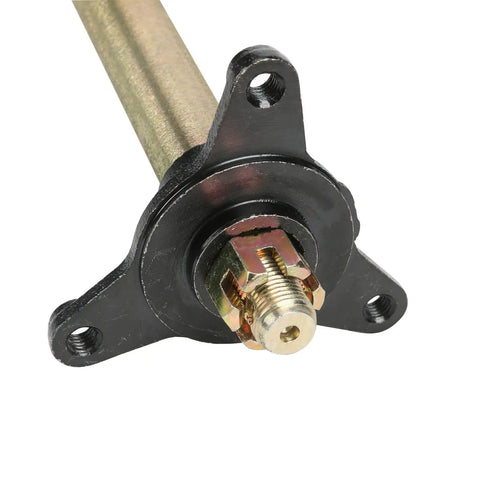 Close-up of 28 Inch Rear Axle Kit With Swingarm Frame Bracket, Brake Disc, 3 Stud Wheel Hubs, 420 Chain And 37T Sprocket for ATVs