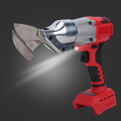 Heavy Duty Electric Metal Scissors With Led Light Cordless Power Shears For Cutting Stainless Steel And Aluminum Rotating Head alloy blades