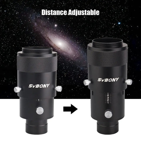 Prime Focus Telescope Camera Adapter Kit For Canon EOS Rebel DSLR Cameras With 1.25 Inch Variable Projection Eyepiece