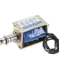 Dc 12V 1A Solenoid Electromagnet Push Pull Actuator With 15N Force, 10mm Stroke, Open Frame Linear Motion Solenoid For Vending Machines, Home Appliances, And Industrial Machinery, metal coil with spring and lead wires