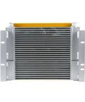 Front view of Beefy Industrial Air Cooling Unit With Hydraulic Oil Cooler Radiator AH1417T DC24V, metal construction
