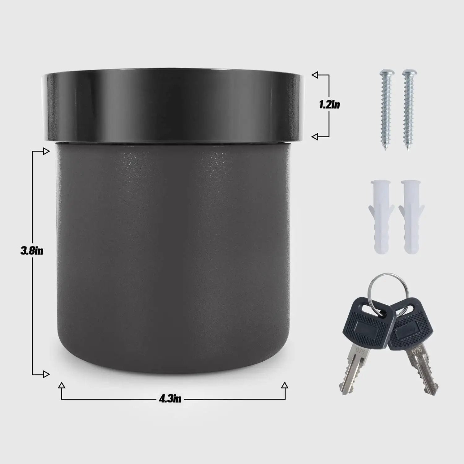 Flower Pot Diversion Safe With Key Lock Hidden Vault