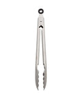 Stainless Steel Utility Tongs 12 Inch with Locking Mechanism for Easy Grab and Go Storage in Drawer or Crock.