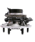 Side view of Front Left Wheel Bearing And Hub Assembly 6 Lug With ABS For 2004 2008 Chevy Colorado 4x4 showing durable steel design