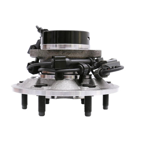 Side view of Front Left Wheel Bearing And Hub Assembly 6 Lug With ABS For 2004 2008 Chevy Colorado 4x4 showing durable steel design