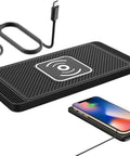 Fast Wireless Dash Charger Pad With Hella Secure Non Slip Silicone Base Mount For Chevy Volt Bolt Ev And Blazer Ev Easy One Hand Drop In Quick Charge Phone Holder with USB cable.