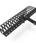 Beast Of A Tow Behind Landscape Rake For ATV And UTV 48 Inch Wide With 2 Inch Receiver 17 Heavy Duty Spring Steel Tines Lawn Dethatcher Attachment