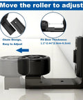 Sliding Barn Door Floor Guide Adjustable Double Roller Guide Wall Mount for Heavy Duty Doors with Carbon Steel Body