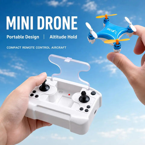 Hand holding Beginner Friendly Mini Drone for Easy Carry and Stable Hover With Altitude Hold, Headless Mode, 360 Degree Flips