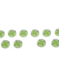 Circular for spirit Level 32mm High Translucent for acrylic Body shown in a row with precision markings for accuracy.