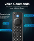 Replacement Remote For Fire Stick 4K Max 4K HD Firestick 3rd Gen TV Cube Insignia And Toshiba Smart TVs With Voice Control shown